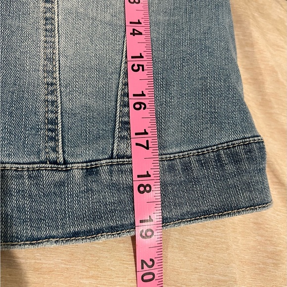 Jessica Simpson Stretch Jean Jacket Medium Wash Size M - Picture 13 of 15